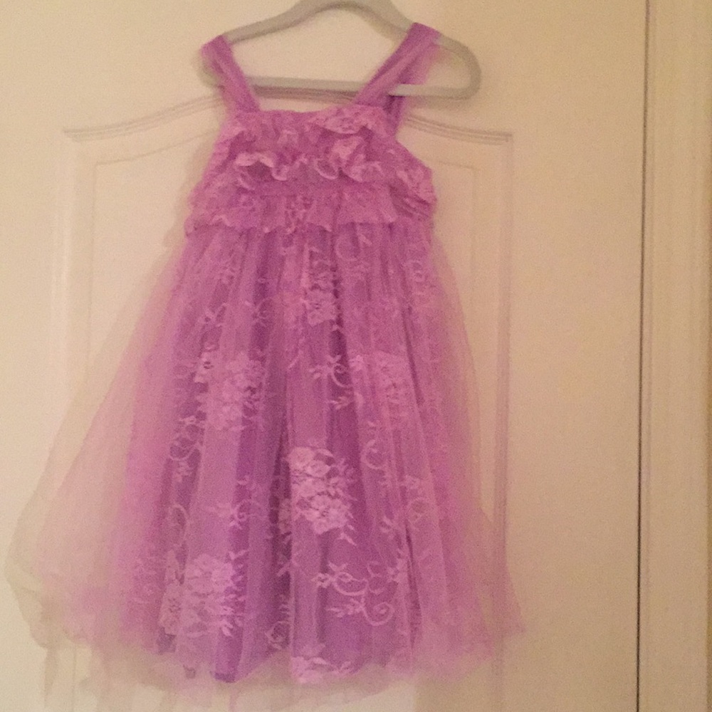 Trish Scully purple dress